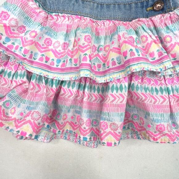 OshKosh B'gosh Denim Ruffle Overall Dress - Picture 3 of 9